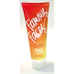 Devoted Creations Famous Faces Dark Tanning Lotion Facial Sunless Tanner 3.4 oz